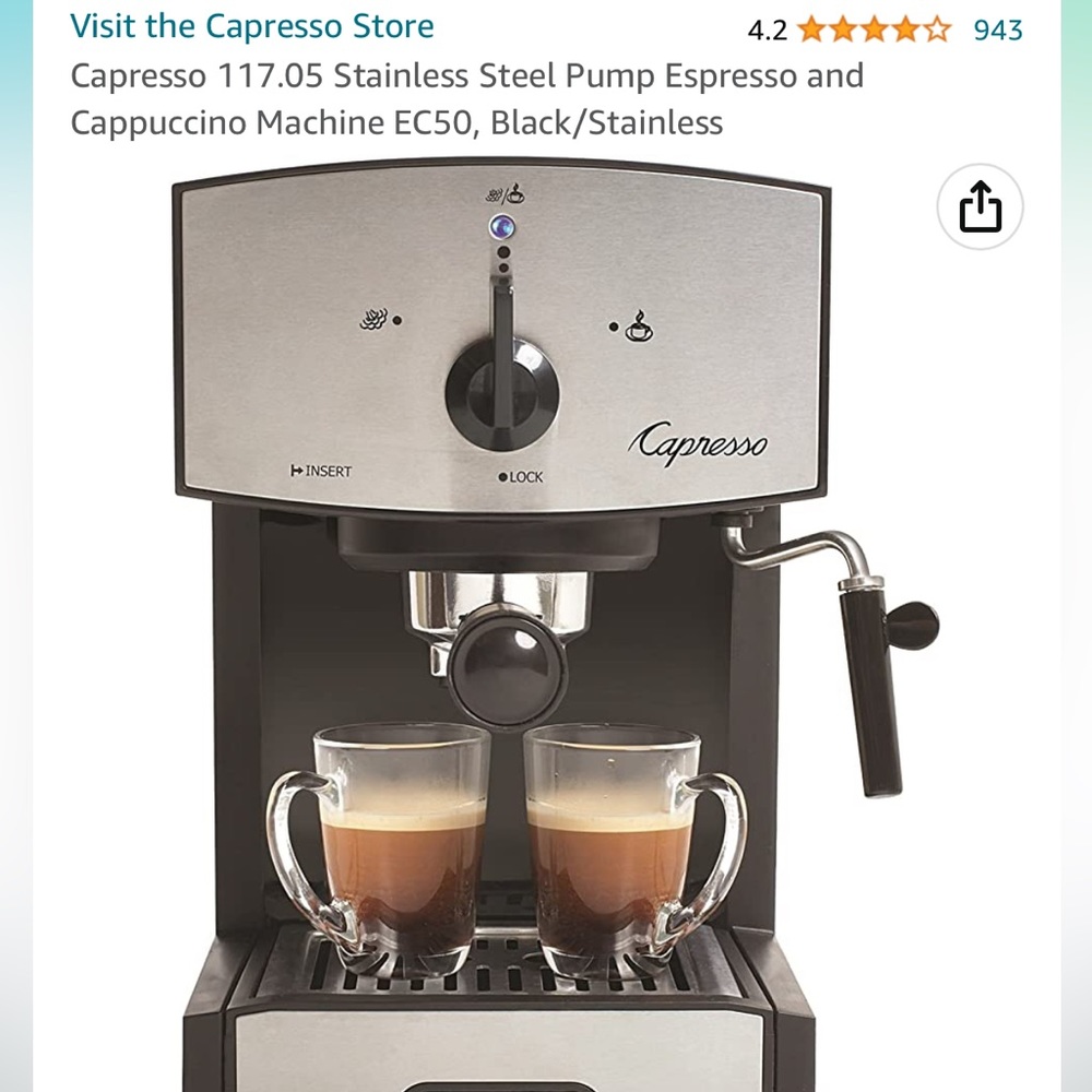 Capresso ec50 Espresso Machine